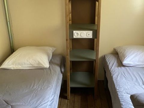 Tente en toile et en bois 4 personnes - NOMADE LODGE sans sanitaires
