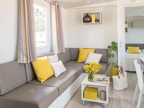 MOBILHOME 6 personnes - Ultimate | 3 Ch. | 6 Pers. | Terrasse simple | 2 SDB | Clim. | TV