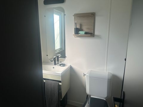 Mobilhome 2 personnes - Confort Cahita 17,8m² - 1chambre - Terrasse couverte 13,5m²