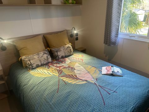 Mobilhome 2 personnes - Confort Cahita 17,8m² - 1chambre - Terrasse couverte 13,5m²