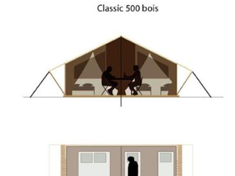 BUNGALOW TOILÉ 4 personnes - Tente Lodge Insolite 2 chambres
