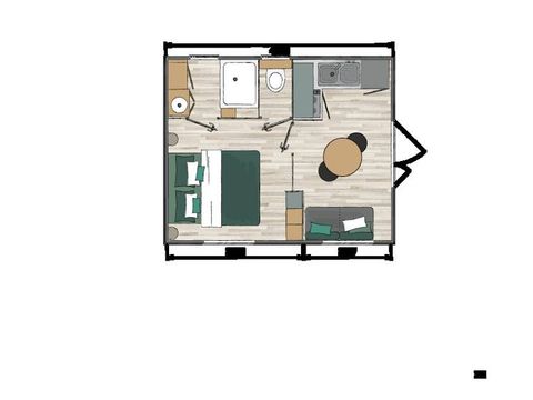 MOBILHOME 2 personnes - DUO