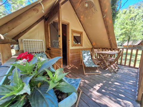 TENTE TOILE ET BOIS 5 personnes - Tente AMAZONE sans sanitaire PRIX POUR 2 PERSONNES