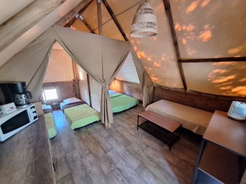 TENTE TOILE ET BOIS 4 personnes - Tente AMAZONE sans sanitaire 4 pers