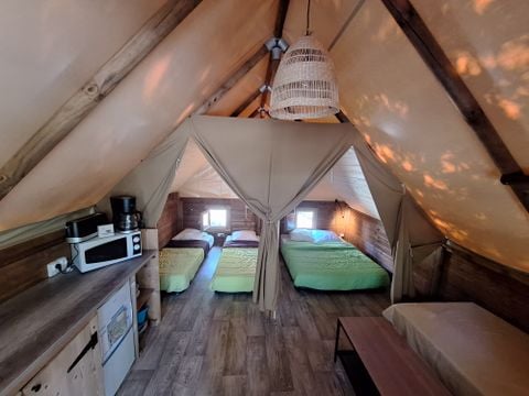 TENTE TOILE ET BOIS 4 personnes - Tente AMAZONE sans sanitaire 4 pers
