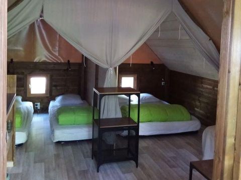 TENTE TOILE ET BOIS 5 personnes - Tente AMAZONE sans sanitaire PRIX POUR 2 PERSONNES