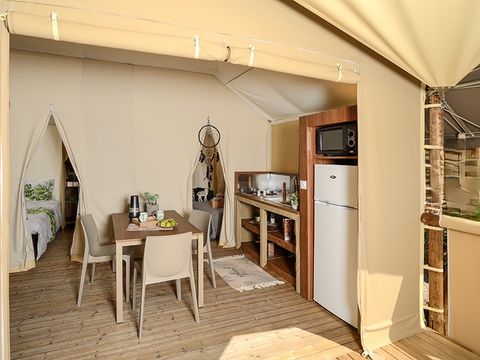 Tente 4 personnes - Tente JUNGLE Standard 20m² (2ch 4 pers) sans sanitaires 2/4 pers
