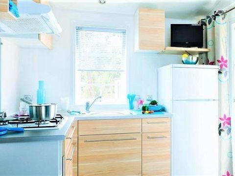 Mobilhome 6 personnes - Mobil-Home L'ANDER Confort 35m² (3ch 6 pers) - Animaux acceptés 2/6 pers