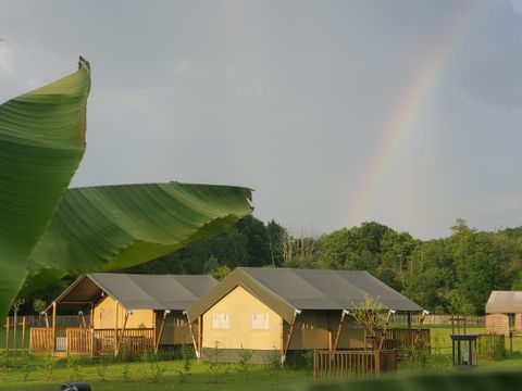 TENTE TOILE ET BOIS 4 personnes - Tente Safari 35m²