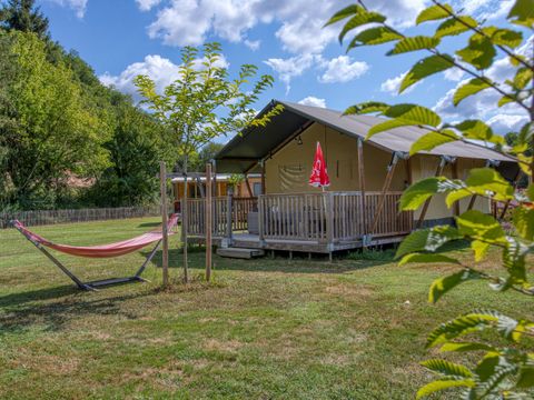 TENTE TOILE ET BOIS 4 personnes - Tente Safari 35m²
