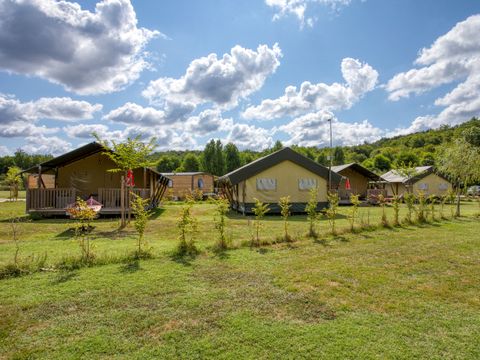 TENTE TOILE ET BOIS 4 personnes - Tente Safari 35m²