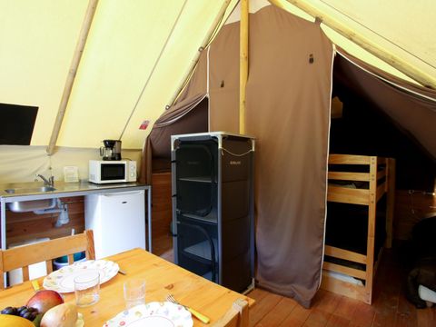 TENTE TOILE ET BOIS 4 personnes - La Cabane Toilée
