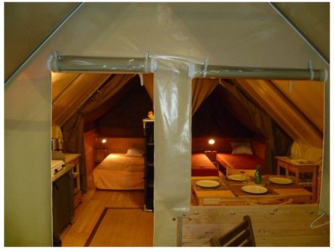 TENTE TOILE ET BOIS 4 personnes - La Cabane Toilée