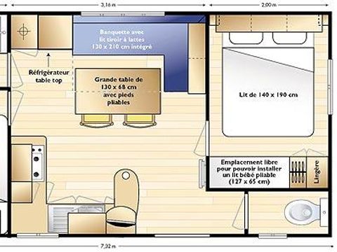 MOBILHOME 6 personnes - Famille