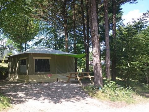 Tente en toile et en bois 4 personnes - Tente Lodge Caraïbes 4