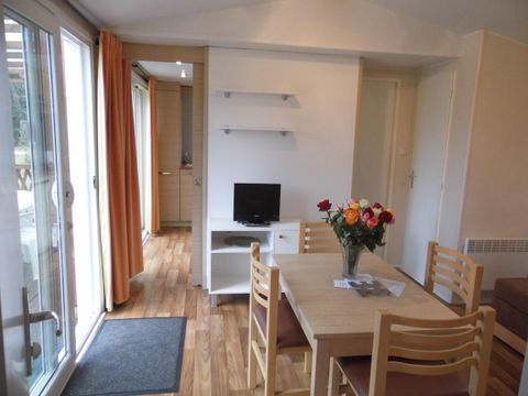 MOBILHOME 4 personnes - avec vue sur l'étang 1/4 pers.