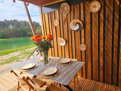 CHALET 4 personnes - Chalet premium 2 chambres 2 salles de bains face a l'etang 1/4 pers