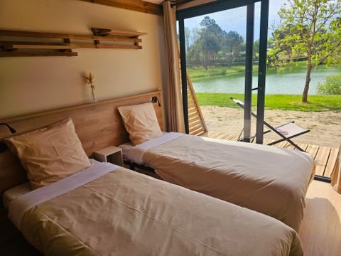 CHALET 4 personnes - Chalet premium 2 chambres 2 salles de bains face a l'etang 1/4 pers