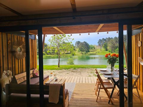 CHALET 4 personnes - Chalet premium 2 chambres 2 salles de bains face a l'etang 1/4 pers