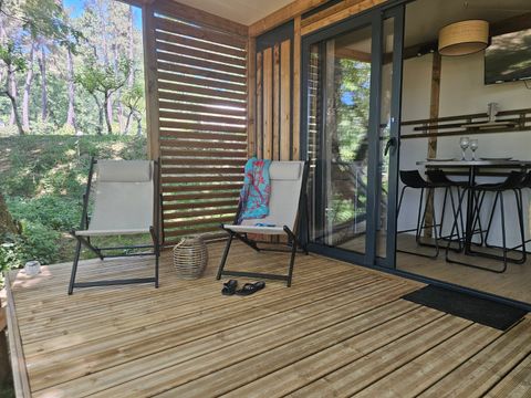 CHALET 2 personnes - Chalet premium Duo surplombant l'étang 1/2 pers