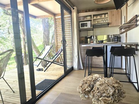 CHALET 2 personnes - Chalet premium Duo surplombant l'étang 1/2 pers