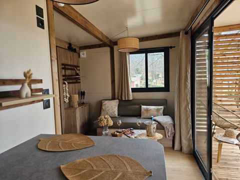 CHALET 2 personnes - Chalet premium Duo surplombant l'étang 1/2 pers