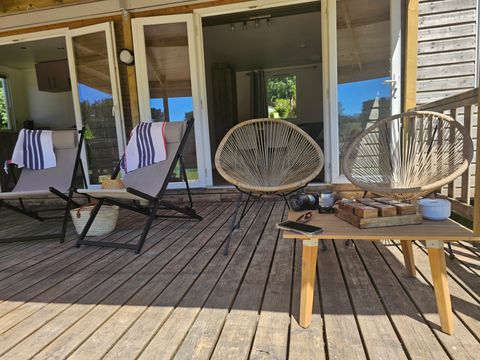 MOBILHOME 4 personnes - Mobil home Premium face à l' étang 1/4 pers