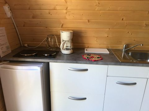 Tente en toile et en bois 3 personnes - Cabane en bois POD