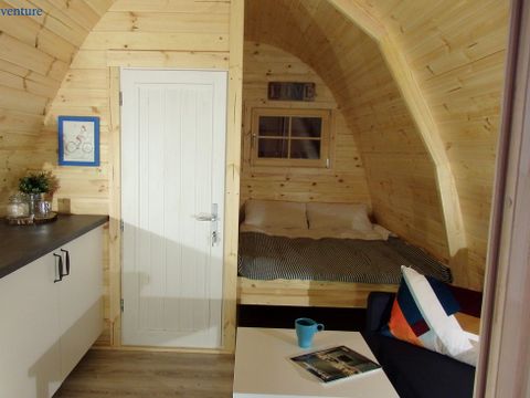 Tente en toile et en bois 3 personnes - Cabane en bois POD