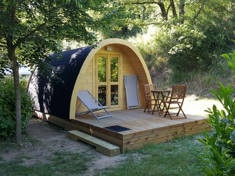 Tente en toile et en bois 3 personnes - Cabane en bois POD