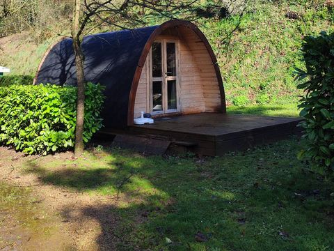 Tente en toile et en bois 3 personnes - Cabane en bois POD
