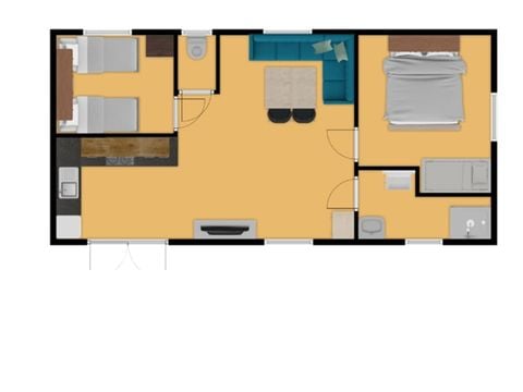 MOBILHOME 4 personnes - Carrelet