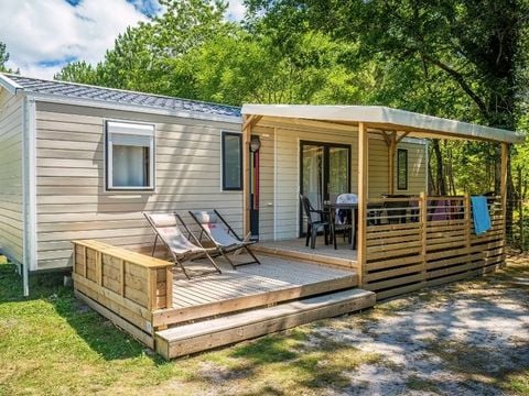 MOBILHOME 6 personnes - Mobil Home 3 ch 6 pl Terrasse semi-couverte sans Clim TV