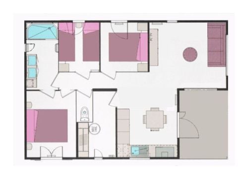 CHALET 7 personnes - Confort+ 3 chambres 70m²