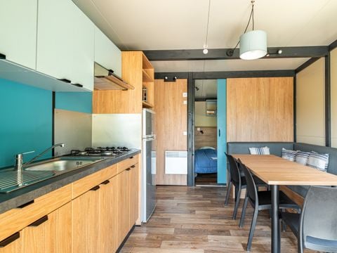 CHALET 6 personnes - PRIVILEGE Grand Panoramic - 3 ch - TV - 33m2, terrasse couverte de 14m2