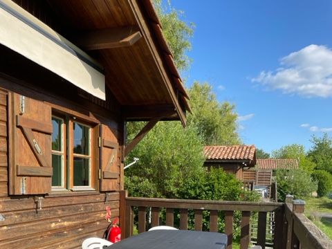 Hébergement 4 personnes - Chalet sur pilotis Confort 2 chambres 30m² - TV - NEW AVEC CLIMATISATION