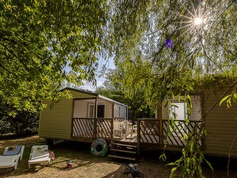 MOBILHOME 8 personnes - Mobil-home Tribu Confort 48m² (4 chambres) - 2 salles de bain + TV + Clim + Terrasse