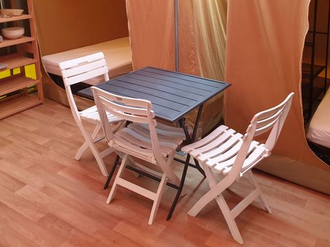 TENTE 4 personnes - Tente Lodge Nature Standard 25m² (2 chambres) - sans sanitaires + Terrasse