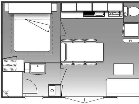 MOBILHOME 6 personnes - FOREZ- Mobil Home 5* 6 pers