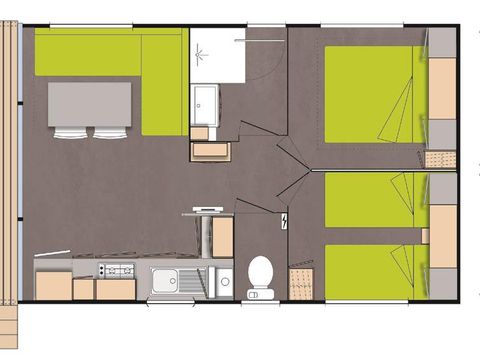 MOBILHOME 4 personnes - Duo - Mobil Home 4* 4 pers