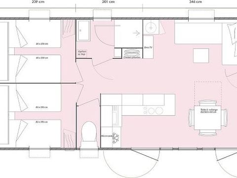 MOBILHOME 6 personnes - SUITE Privilège- Mobil Home 5* 6 pers