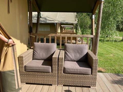 TENTE TOILE ET BOIS 5 personnes - Tente SAFARI - Insolite 3* 5 pers