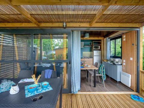 MOBILHOME 5 personnes - Cottage Morea Confort 25m² 2 chambres + terrasse couverte 1/5 pers