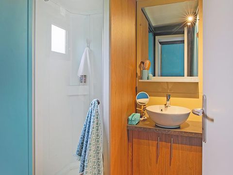 MOBILHOME 5 personnes - Cottage Morea Confort 25m² 2 chambres + terrasse couverte 1/5 pers