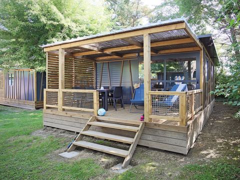 MOBILHOME 5 personnes - Cottage Morea Confort 25m² 2 chambres + terrasse couverte 1/5 pers