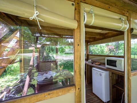 TENTE TOILE ET BOIS 2 personnes - Bivouac perché Cyclo 8m² 1 chambre ( sans sanitaires) 2 pers