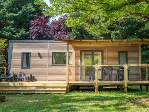 MOBILHOME 6 personnes - COTTAGE Premium 3ch   35m² 3 chambres + TV + Lave-vaisselle + climatisation + plancha + terrasse XL