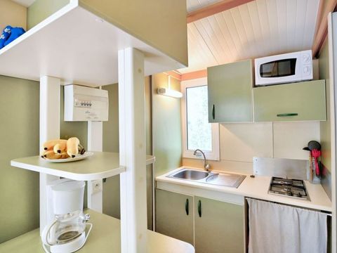 CHALET 5 personnes - Chalet Confort 25m² (2 chambres) + terrasse couverte 5 pers