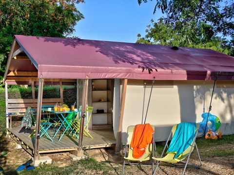 BUNGALOW TOILÉ 4 personnes - Freeflower Confort 22m² (2 chambres) + Terrasse couverte 5 pers