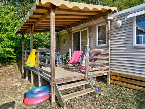 MOBILHOME 4 personnes - Mobil home Confort 23/27m² - 2 chambres - terrasse couverte + TV 4 pers